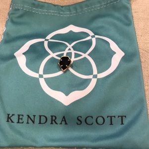 Kendra Scott black and gold pendant